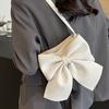 Модная большая сумка-ведро с бантом для женщин, новая летняя универсальная текстура, мягкая сумка из ПУ на одно плечо, мини-сумки для вечеринок, тренд