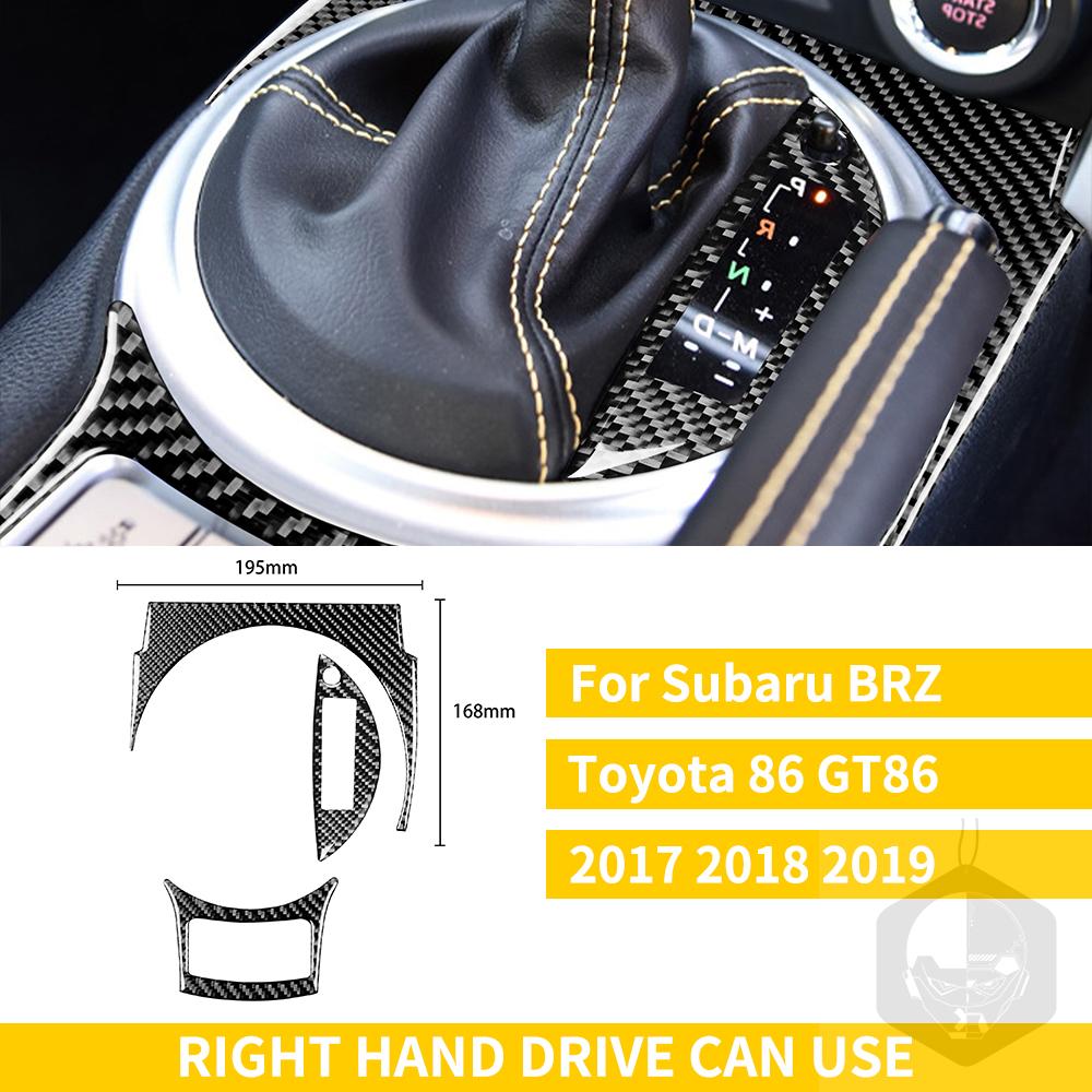 Для Subaru BRZ Toyota 86 GT86 2017 2018 2019 автомобильные аксессуары из углеродного волокна, держатель чашки переключения передач, накладка для кондиционера