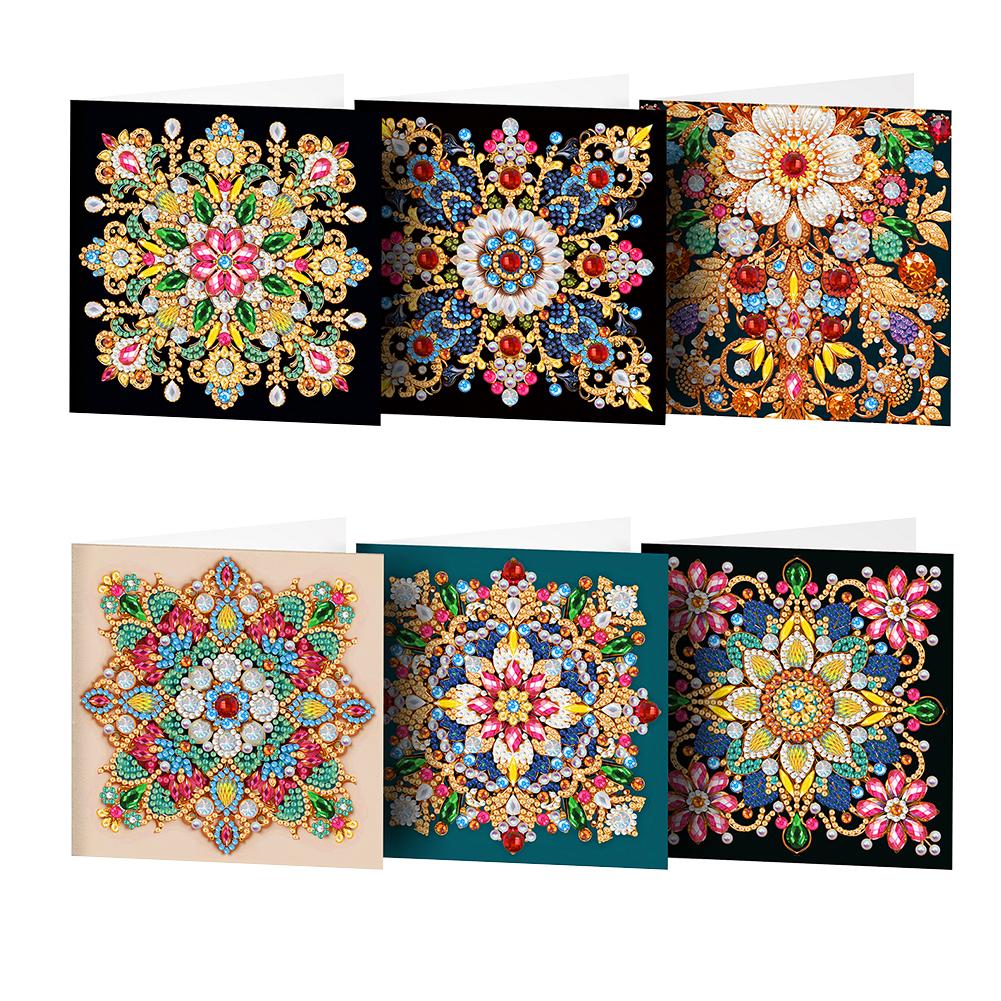 6/8 шт. DIY Стразы Алмазная мозаика Открытки Тема Животные Алмазная живопись Поздравительные открытки Открытки с благодарностью и Праздничные пожелания