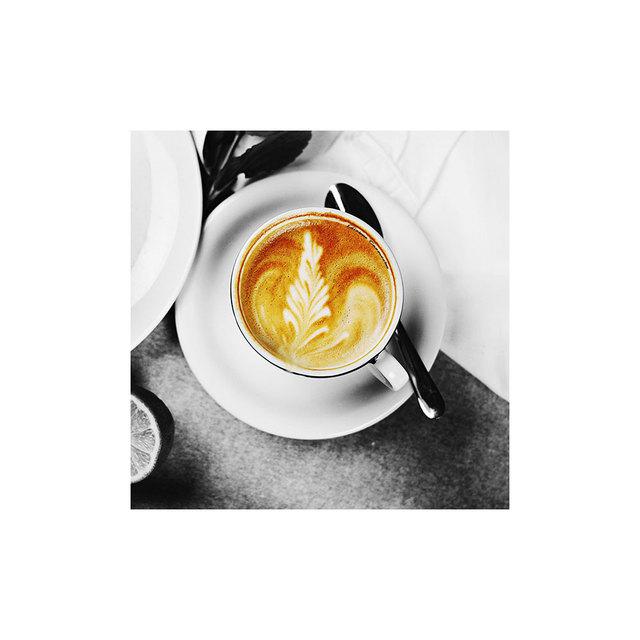 Холст Картина Золотая пшеничная кофейная чашка Черно-белые пейзажные постеры и принты Настенное искусство для кухни Кафе Ресторан Декор