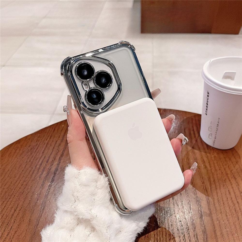 Роскошный ударопрочный магнитный чехол с покрытием для Motorola MOTO Edge 60 Fusion 50 50 Pro 50 NEO, прозрачная мягкая силиконовая задняя крышка