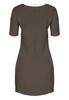 Elegant olive mini dress with a cutout neckline - M634 size