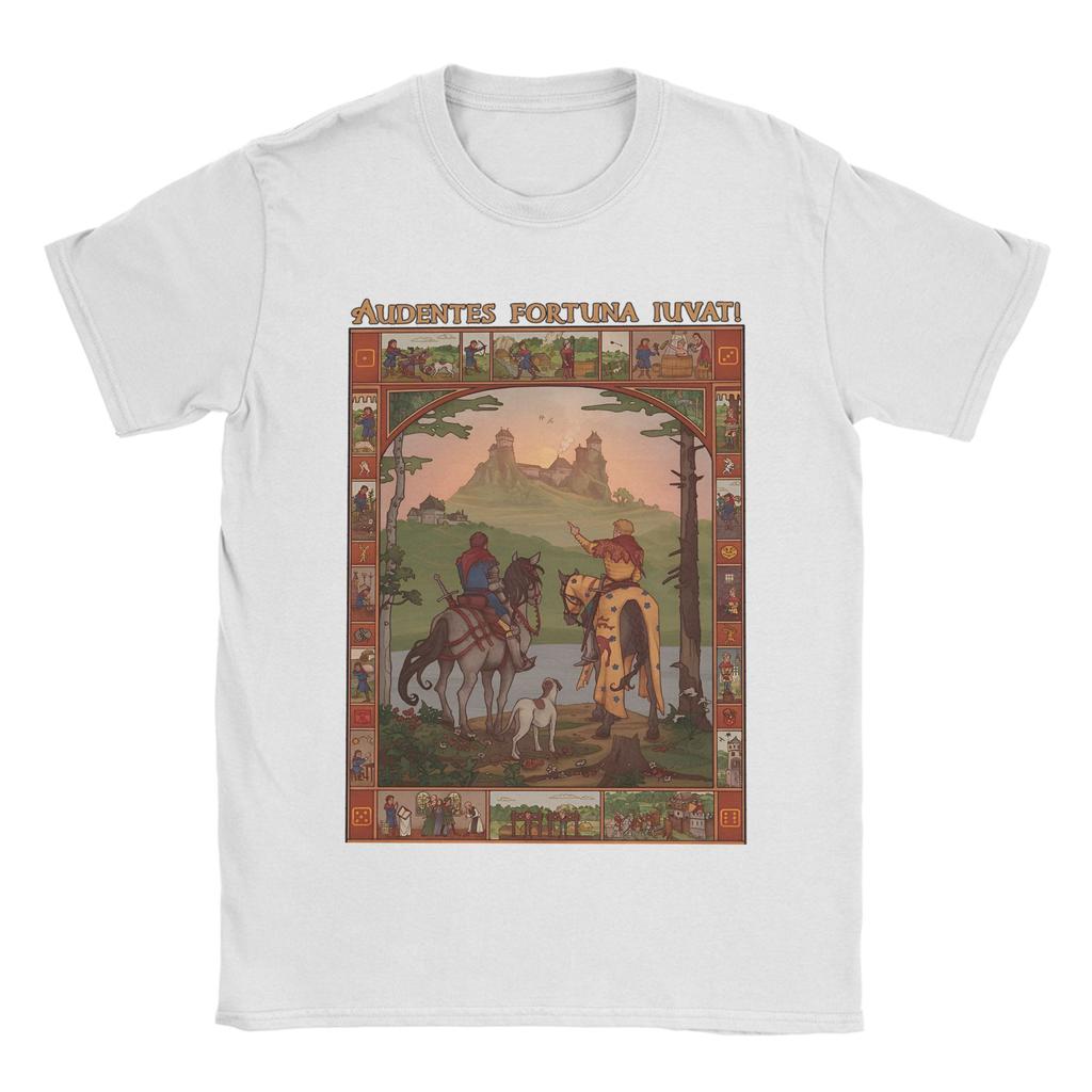 Kingdoms Come Deliverances Футболка Летняя 100% Хлопок Футболки Для Пары Харадзюку Повседневная Футболка С Короткими Рукавами Ретро Одежда