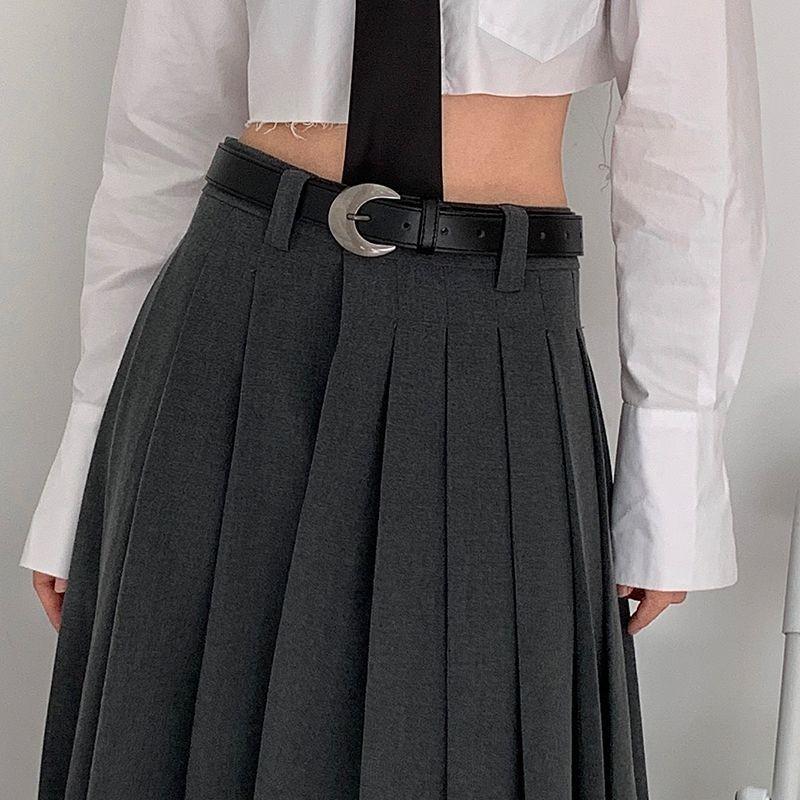 Ретро Элегантный Серебристый Ремень с D-образной Пряжкой из Шикарного ПУ Материала Стильное Дополнение к Джинсам Платьям и Повседневным Нарядам