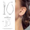2024 New Earring for Women 925 Silver Sparkling Star Butterfly Heart Tassels Feather Hoop Earrings Engagement Wedding Jewelry