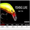 FTK Mino Artificial Lure Rigid Attachment Mino Fish 8 Colors Optional 90mm 8G Depth 0.8M Fishing Lure
