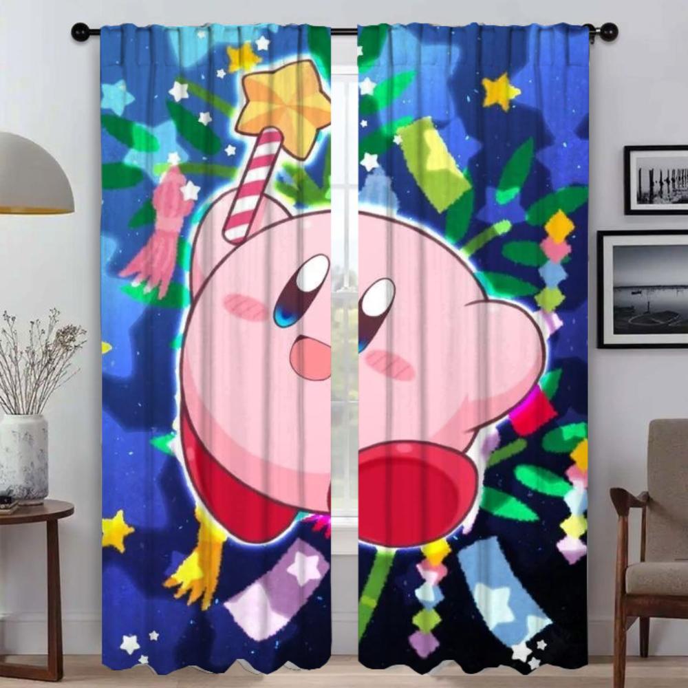 Tulle for Bedroom K-KirbyS Curtains Child Room Partition Blackout Curtain Modern Living Room Curtains 2 Pieces Shades Kitchen