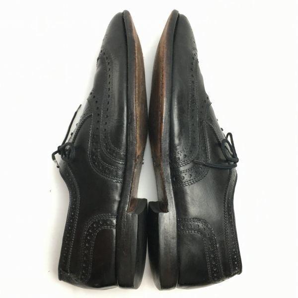 Allen Edmonds 80-е Винтажные МакАллистер Броги с крылышками Черные Размер 10.5D / 28.0-28.5см(ИСПОЛЬЗОВАЛ)