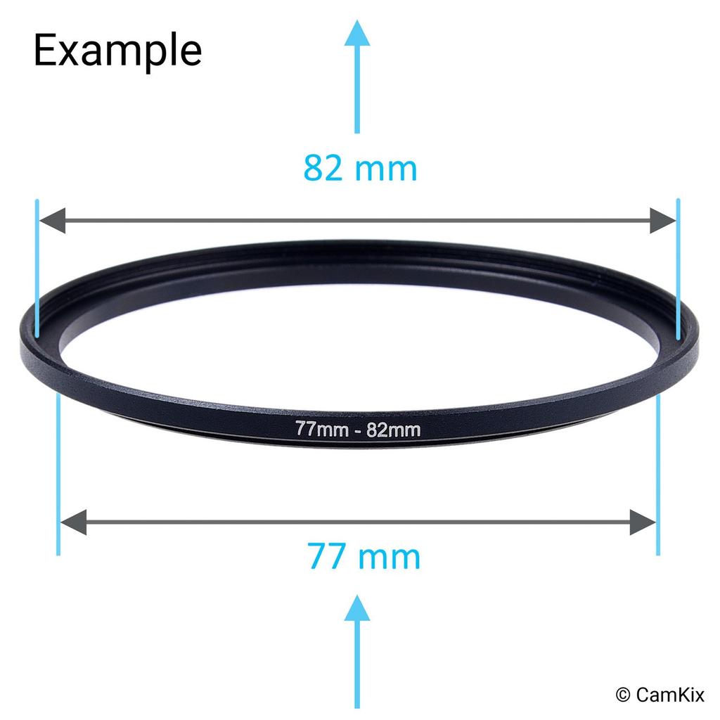 Lens Filter Adapter Rings Adapt Larger Lens Filters to Smaller Diameter Lenses Fits and Lenses Step-Up - 9-Pack - - 37-49, 49-52, 52-55, 55-58, 58-62,