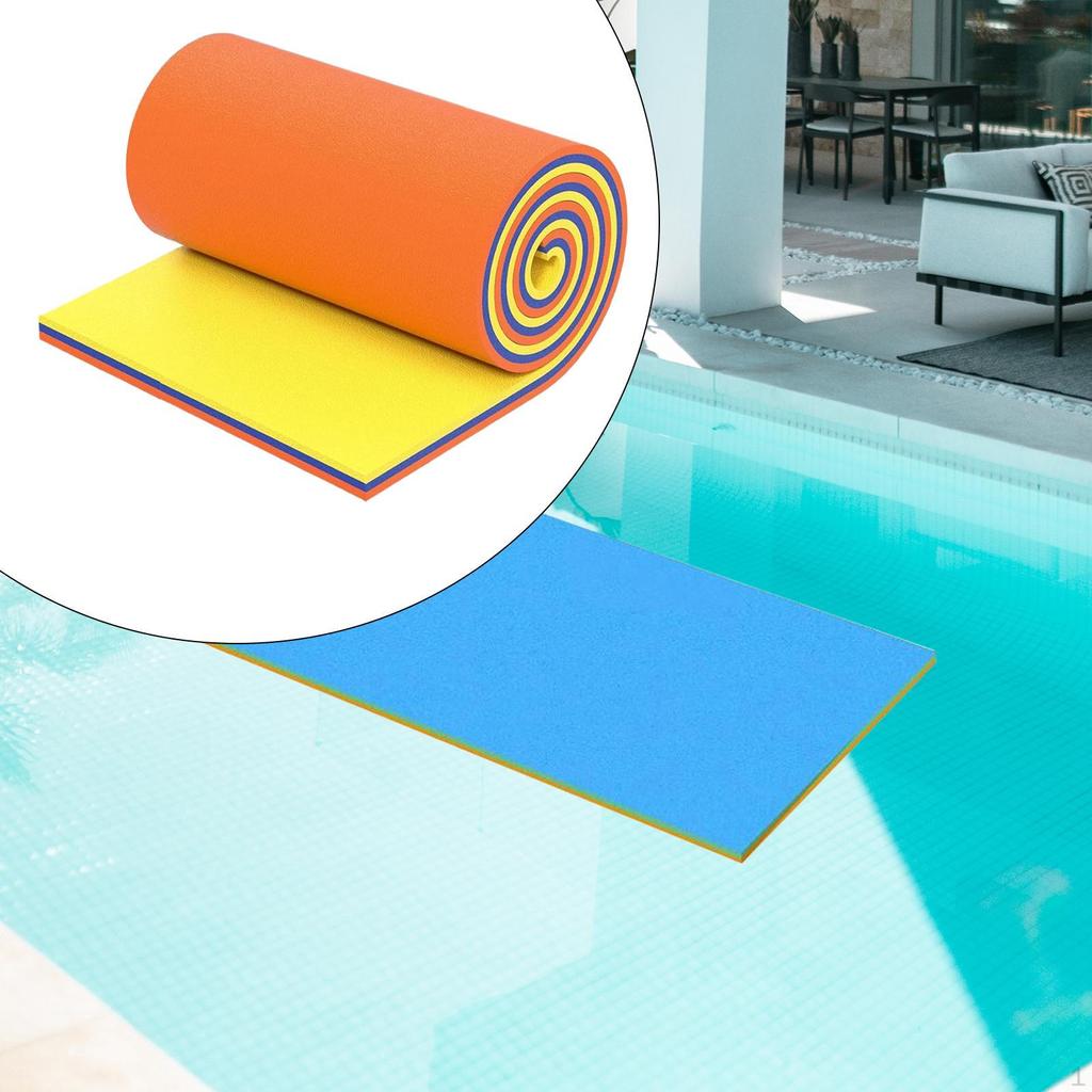 Коврик для воды с плавающей запятой, 3-слойный свернутый матрас для плота, дрейфующего матраса для наружного использования