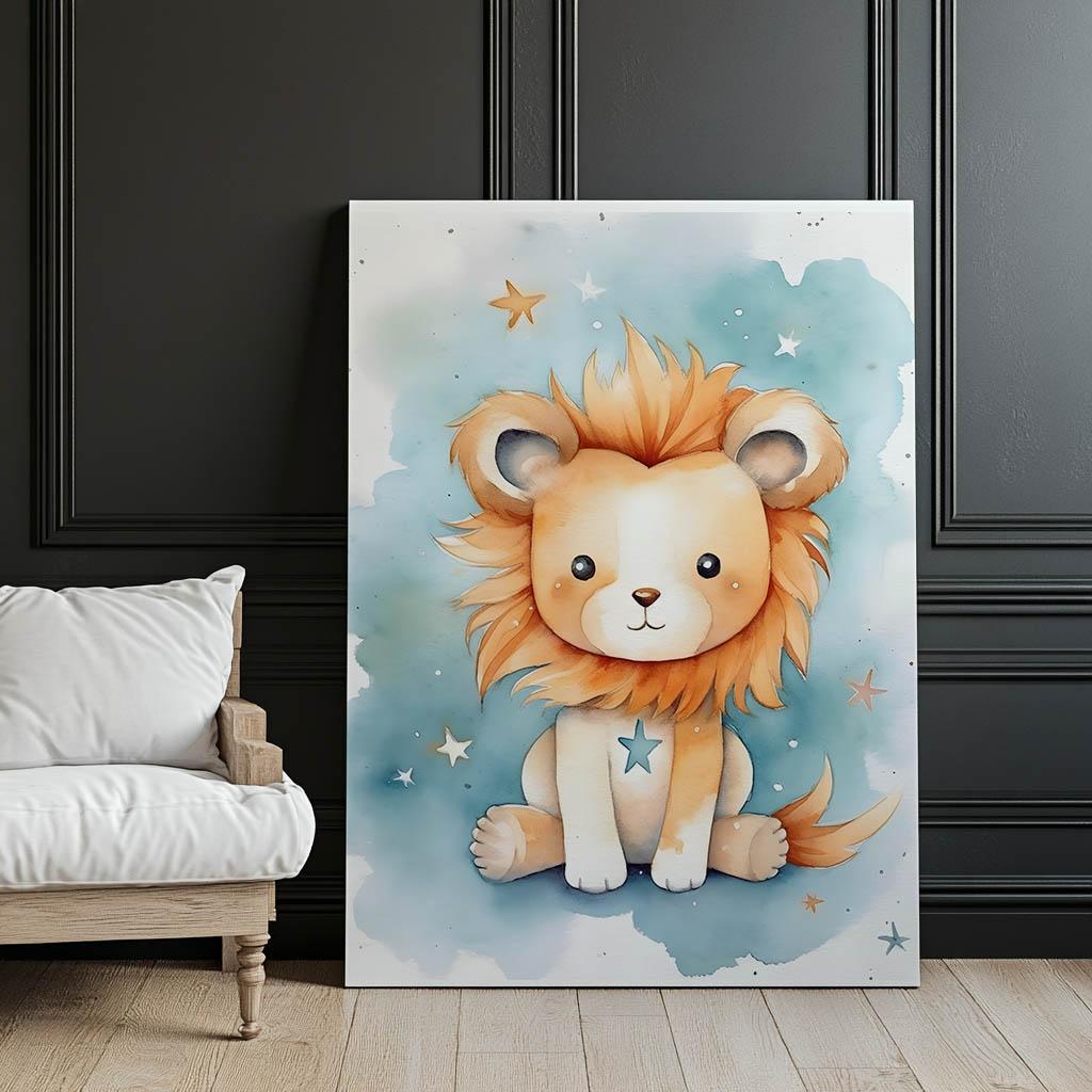 Lwi Blask Marzeń Lwi Blask Marzeń, 30X40 Cm, Rama Aluminiowa Złota, Papier Matowy 230 Gsm