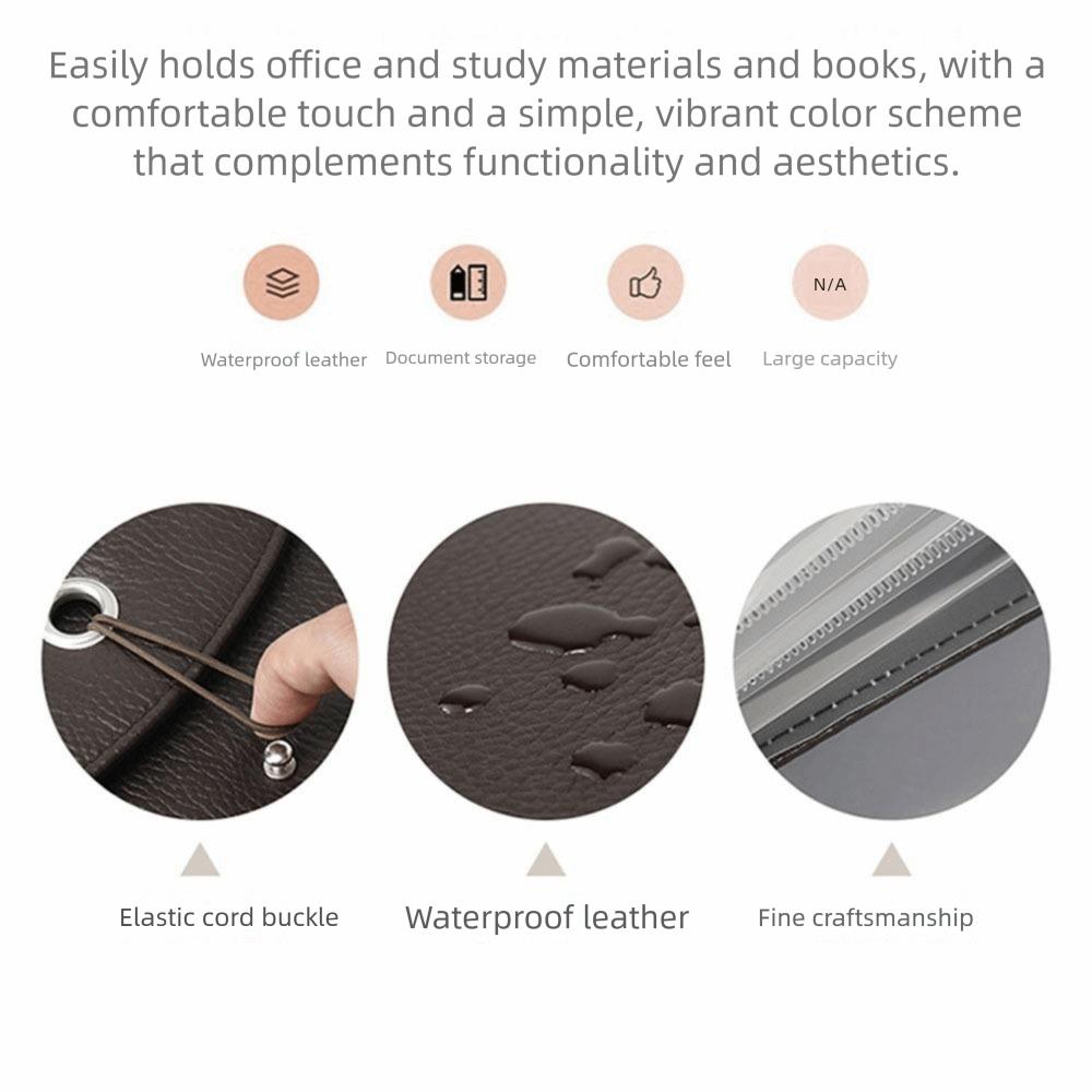 Waterproof Expanding File Holder 13 Pockets A4 Files Briefcase School Supplies