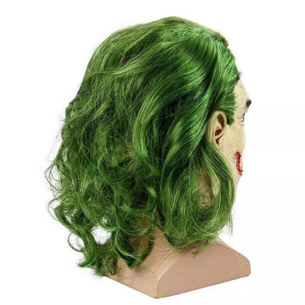 Маска Джокера Клоуна Страшные Латексные Маски на Хэллоуин для Косплея Костюм Реквизит Полная Голова