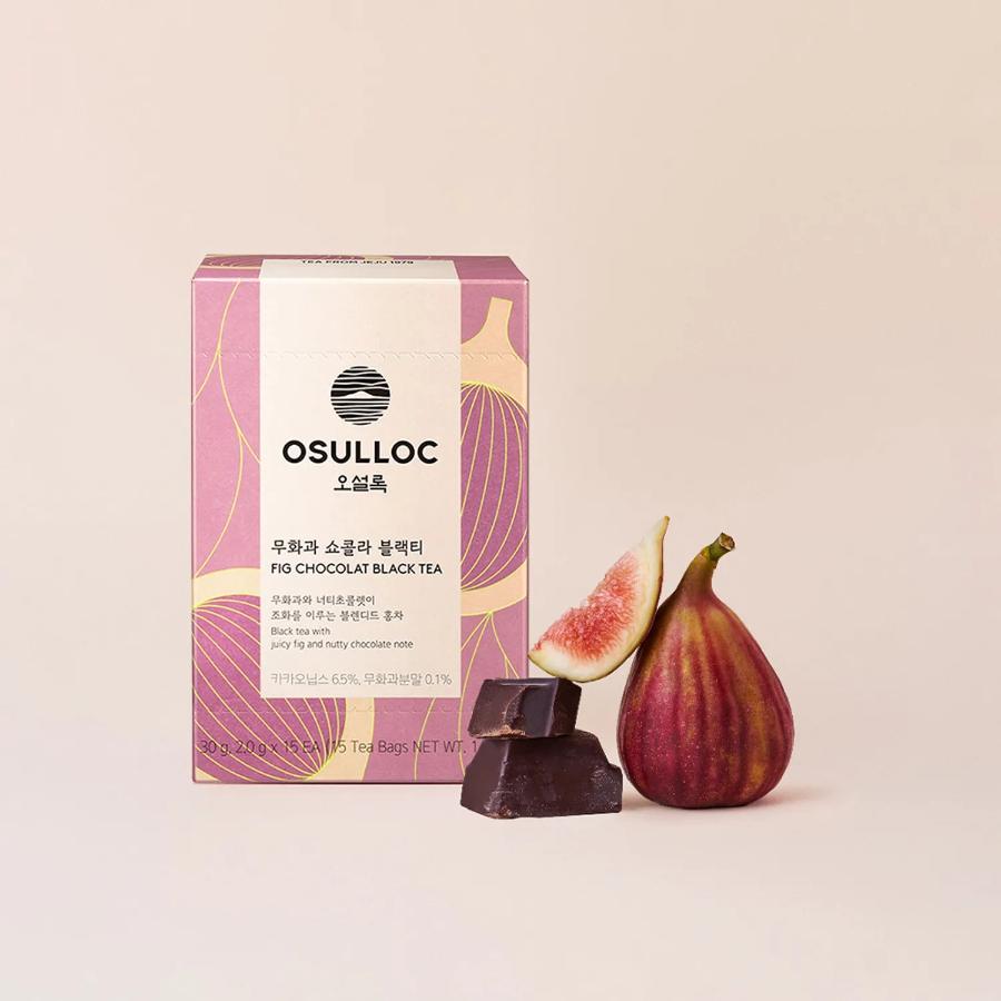 OSULLOC Инжир Шоколад Черный Чай 15 шт.*2 коробки