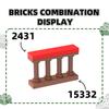 65Pcs/lot 15332 Fence Railing Construction Brick Moc Colour Castle Accessories Works With featuring Block DIY Children's playthings