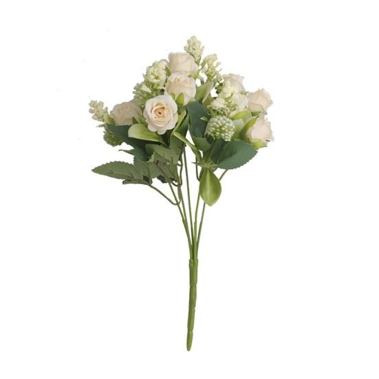 Модный имитационный цветочный букет, реалистичный с декоративным стеблем