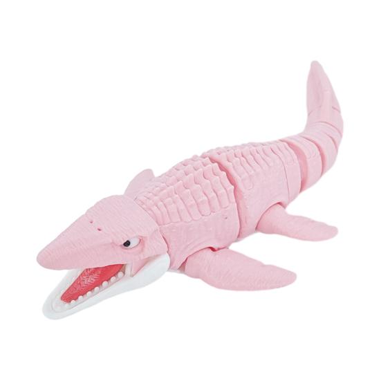 3D Printed Mosasaur Figurine Movable Joints Dinosaur Figure Articulated Prehistoric Animal Model Toy Home Office Bookshelf Decoration Ornament