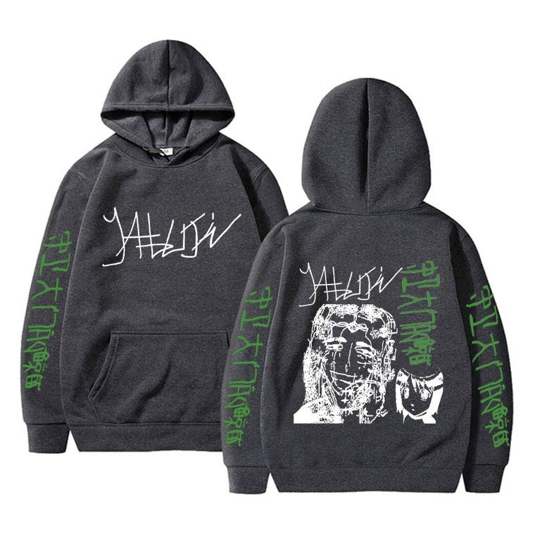Limited Edition Yabujin Print Hoodie Men Women Casual Oversized Hoodies Male Vintage Streetwear Unisex Fleece Polyester Sweatshirt