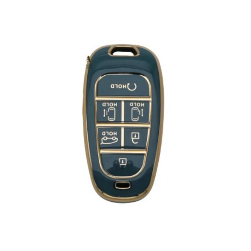 Чехол для ключей автомобиля из ТПУ с 5/6/7 кнопками для 2020 2021 Hyundai Sonata Nexo DN8 Santa Fe TM Tucson NX4 Staria Ioniq, аксессуары