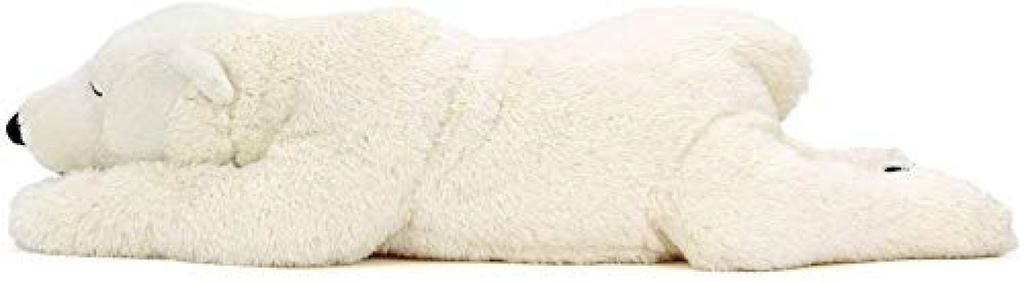 Carolata Polar Bear Plush Toy Realistic Bear Animal Toy Doll Gift Present Birthday Christmas Present (Large/Nestling Series/Soft Touch) (Twice Tested)
