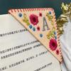 Personalized Hand Embroidered Corner Bookmarks Felt Triangle Markers Bookmarks Gifts For Reading Lovers YLE049