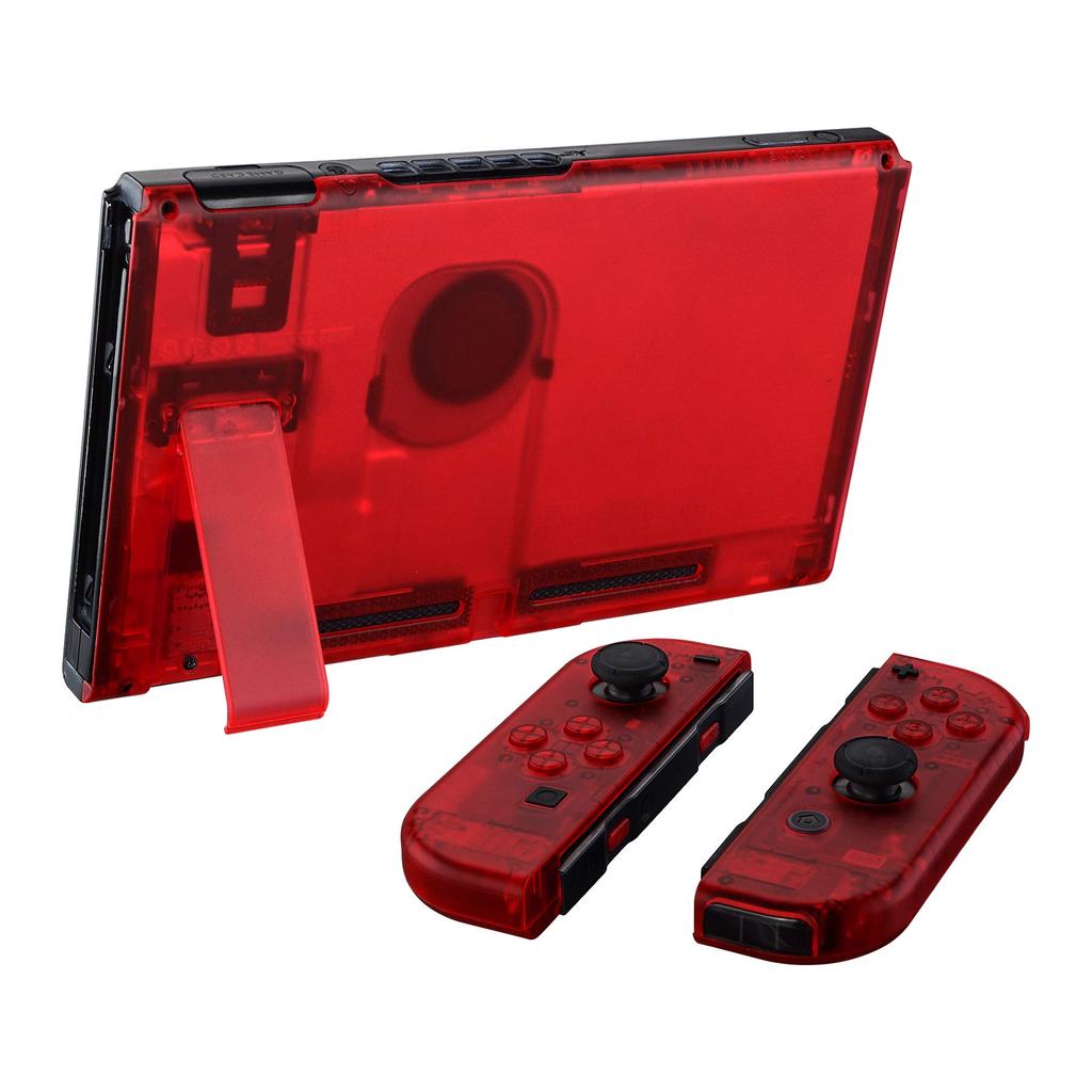 Comes with Back Plate for eXtremeRate Switch Custom DIY Replacement Case Shell for Switch Made of Clear Holder Handle Controller Housing for and Full