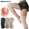 1 пара освежающих дышащих наколенников стабилизируют сухожилие надколенника травма защита ног теплые вязаные эластичные поддержка колена мужчины женщины