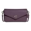 Coach Wyn 21 Snap Closure Detachable Shoulder Strap Envelope Bag Women Shoulder Bag Deep-Purple C8439-03V0G