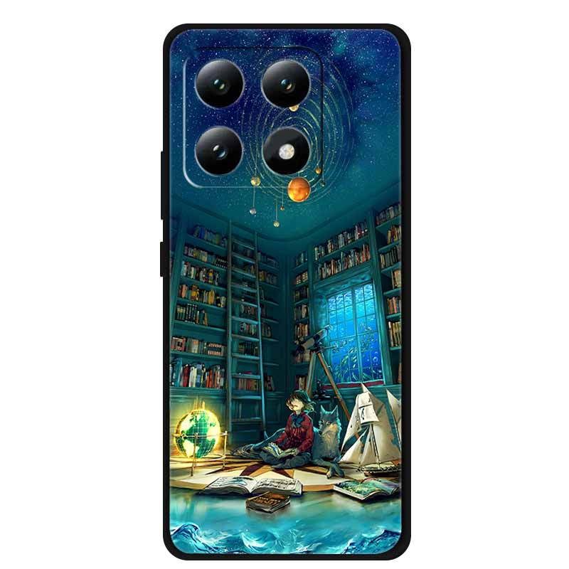 Для Xiaomi 15T 5G Чехол Цветы Мягкий Силикон ТПУ Задняя Крышка Для Xiaomi 15T Pro 5G Capa Boho Цветная Защита от Царапин
