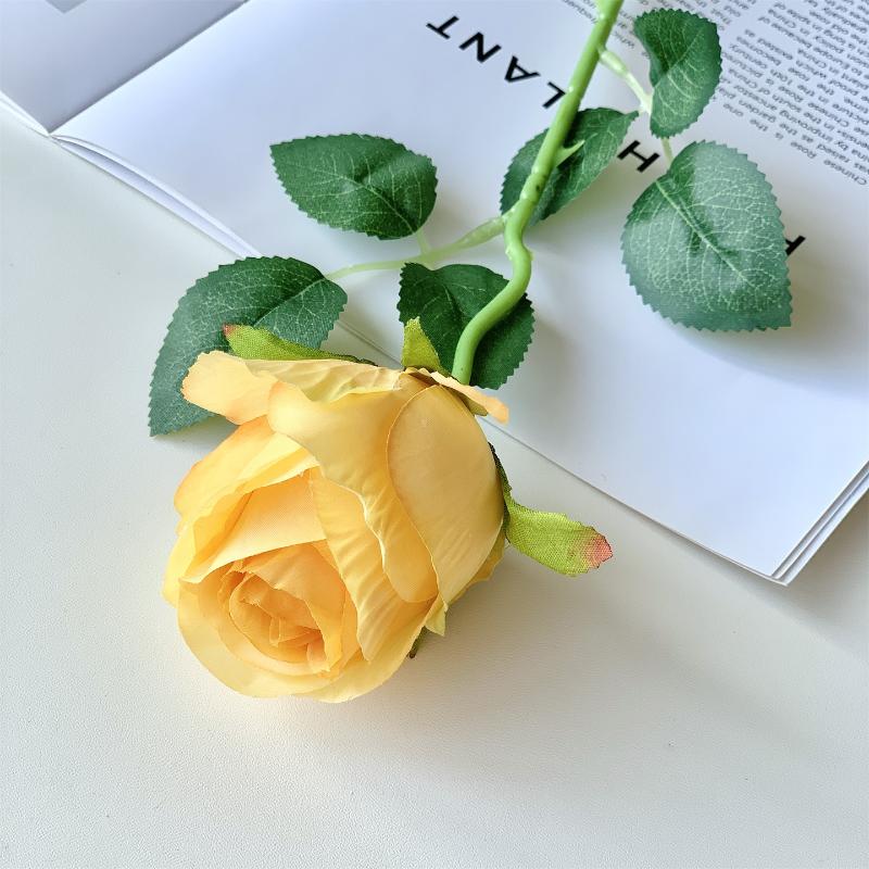 Rose Artificial Flower Wedding Home Decoration Silk Flower Pography Prop Silk Flower Rose