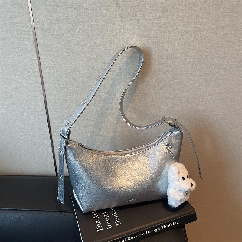 Высококлассная модная сумка под мышкой женская новая сумка через плечо для通勤, повседневная сумка-мессенджер в форме пельменя