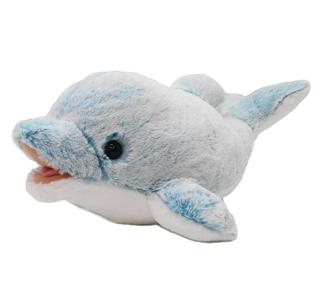 Aurora World Powder Kids Dolphin Plush Toy, Light Blue