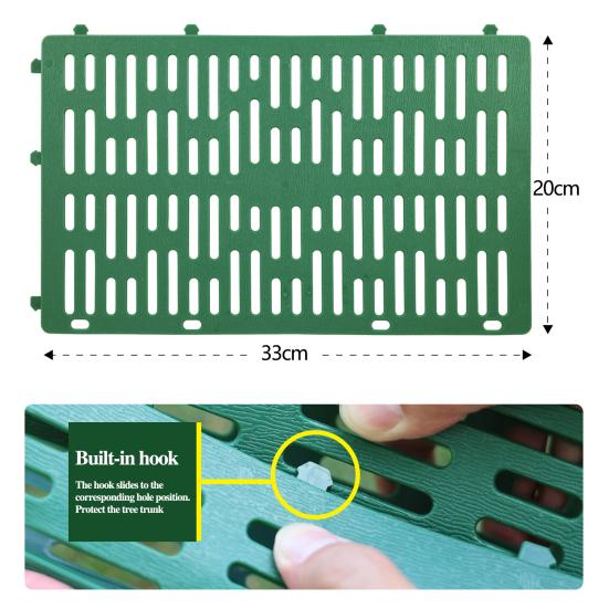 6 Pcs Tree Trunk Guards Reusable Trunk Protector Easy Assembly Tree Bark Guard Wrap for Protecting Trees from Animals Lawn Mowers