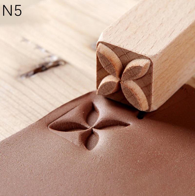 Резные деревянные штампы ручной работы. Печать на деревянной печати. ​​Блоки для глиняной керамики своими руками.