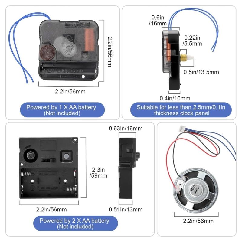 Автоматический Музыкальный Мелодичный Бой Часовой Механизм Для Больших Напольных Часов Запасная Часть Прочная Конструкция