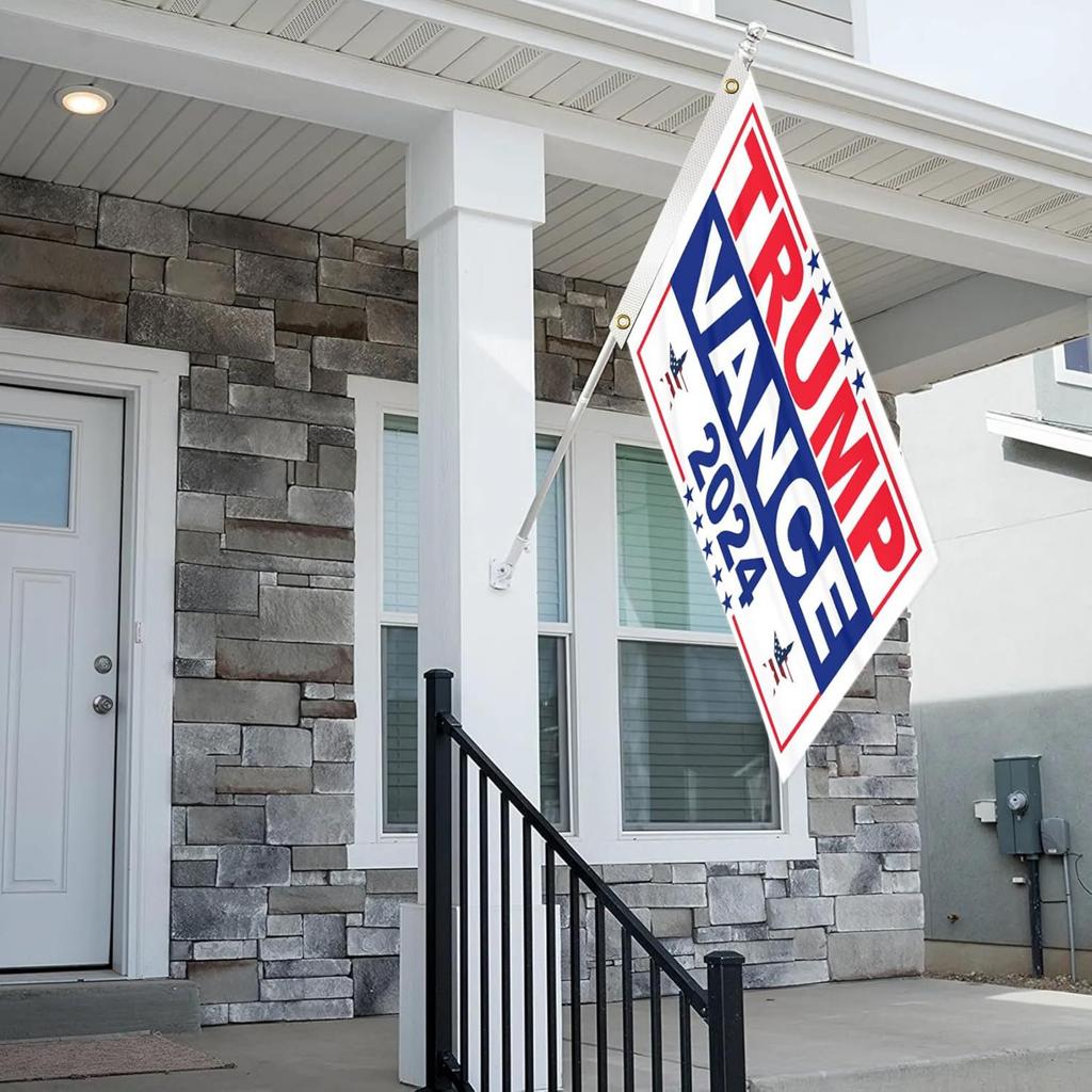 US Election Flag, Campaign Background Fabric, Atmosphere Decoration, Hanging Flag, Banner, Flag