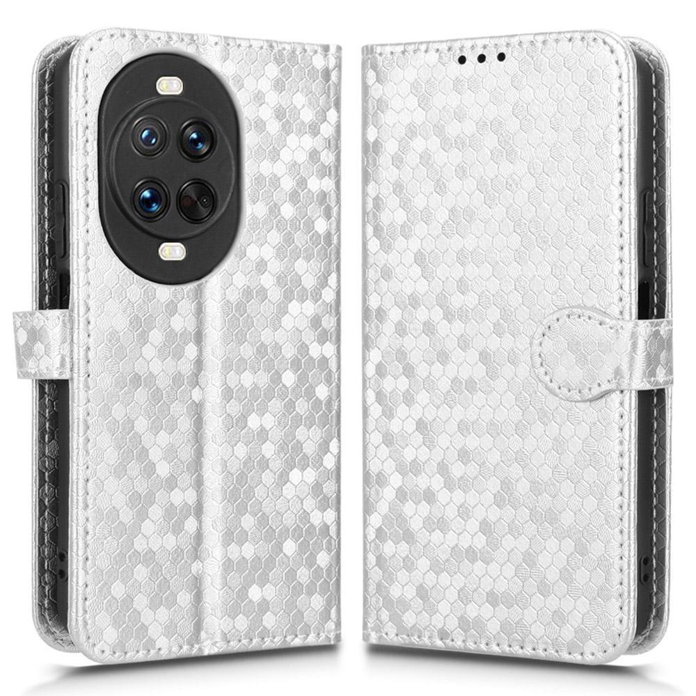For Huawei Nova 14 Ultra 5G Wallet Case Dot Pattern Imprint PU Leather Phone Cover with Wrist Strap
