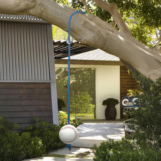 Тренажер для отбивания мяча в бейсболе Улучшите навыки отбивания с помощью веревки для отбивания мяча в бейсболе и броска Тренажер для отбивания мяча в софтболе