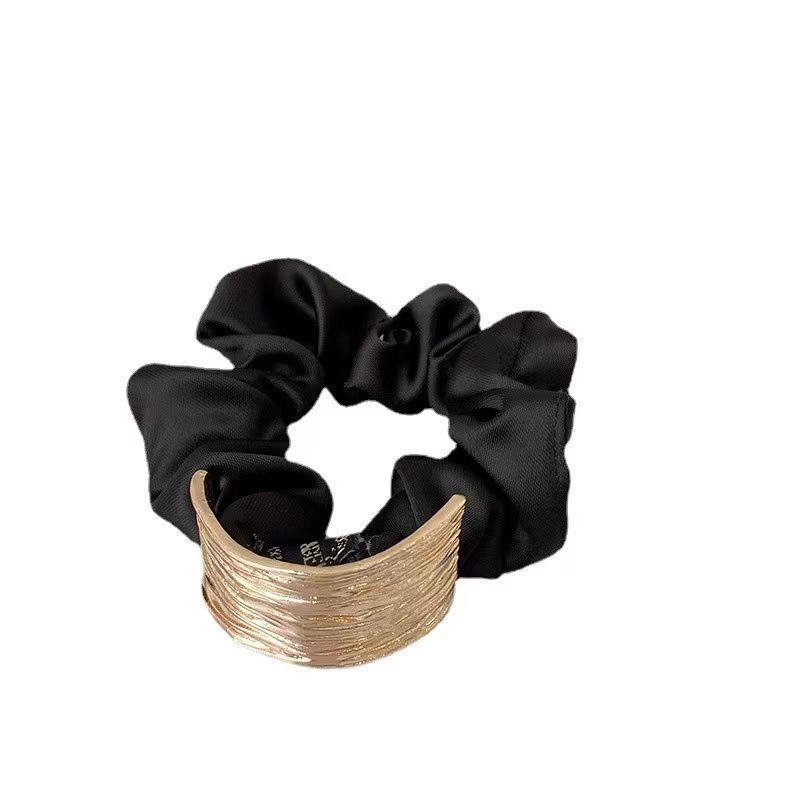 Elegant Metal Arch Hair Tie: European & American Style Ponytail or Bun Accessory