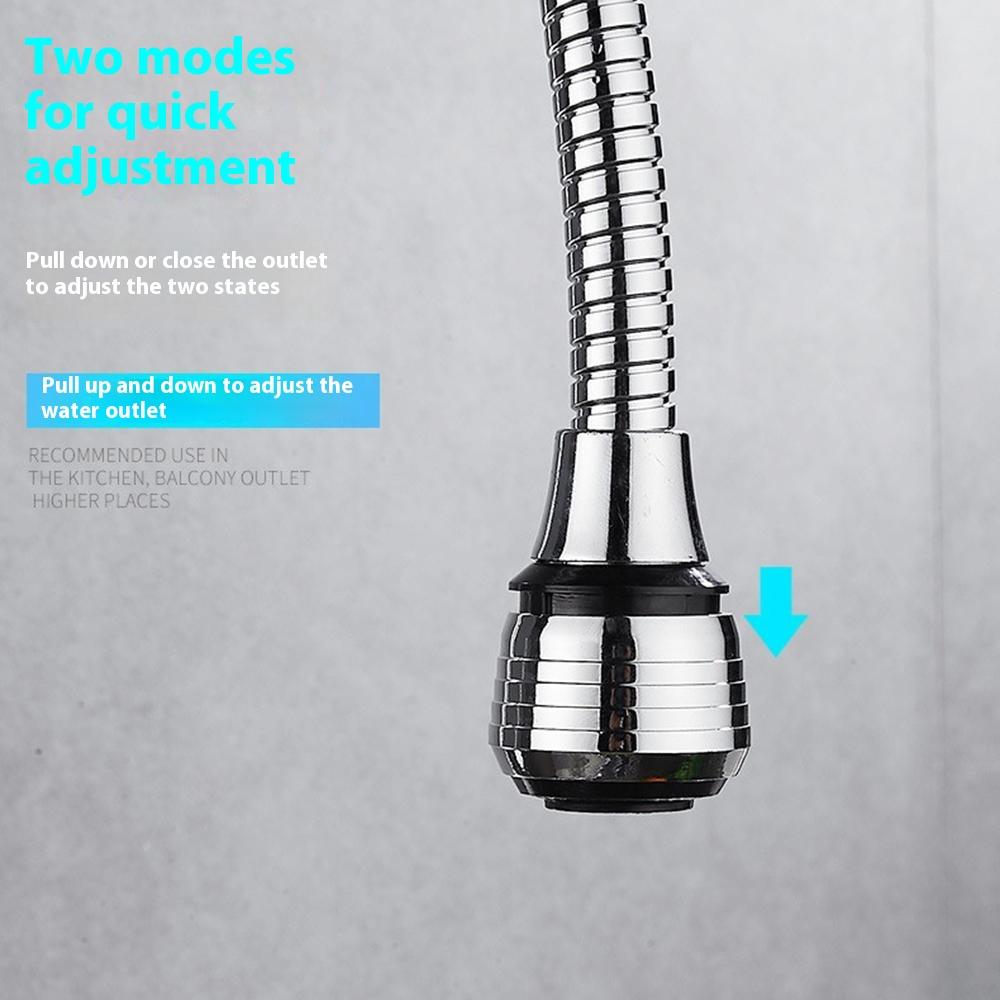 Удлинитель аэратора кухонного смесителя, кран для раковины, вращающийся на 360 градусов, брызгозащищенная насадка с удлинительной трубкой