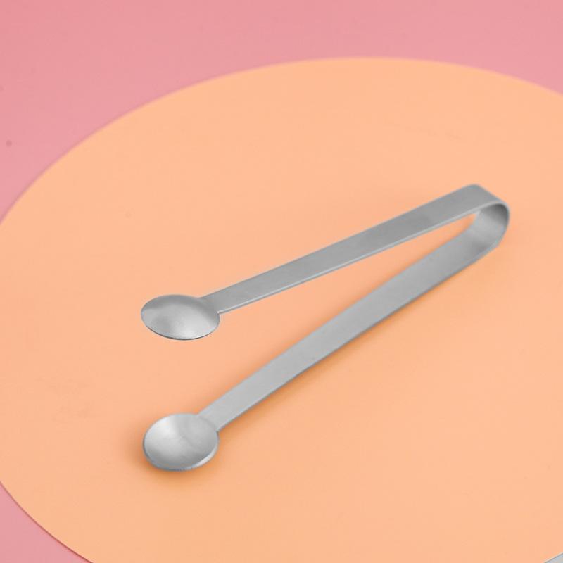 YOMDID Creative Ice Cube Clip Stainless Steel Tongs For Lemon Tea Bag Thickened Sugar Tea Biscuit Food Clip Kitchen Accessories