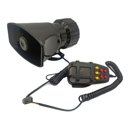 1 Set Car Siren Super Loud Universal 7 Sounds 12V Electric Siren Auto