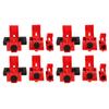12 Pcs Single Pole Breaker Lock Out Device Nylon Breaker Clamp On Lockout Tagout Kit
