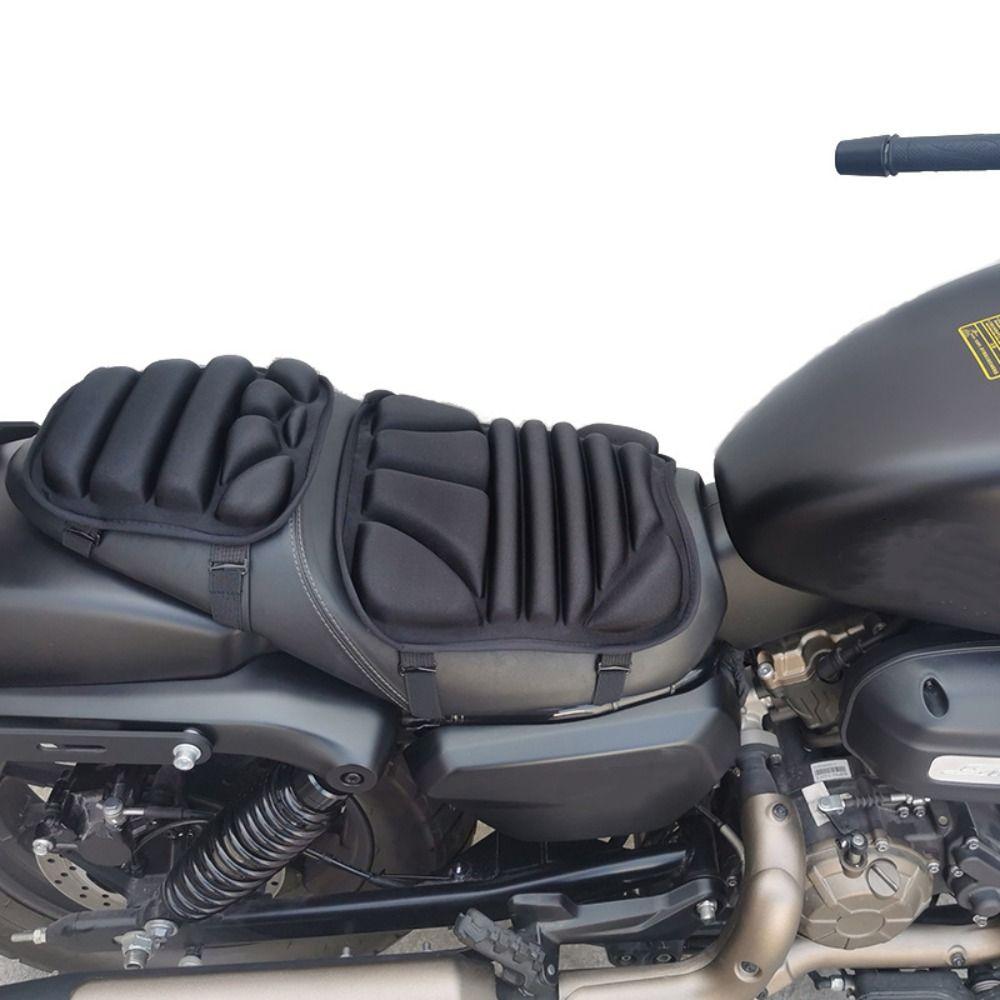 Новая амортизирующая противоскользящая подушка сиденья мотоцикла, чехлы для сиденья, подушка для мотоцикла, двойное сиденье