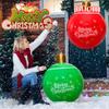24 Inch PVC Inflatable Christmas Ball Large Outdoor Decorated Ball Christmas Decorations Ball Holiday Yard Lawn Porch Decor