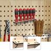 Screwdriver Holder Wall Mount Hanger Wooden Multiple Holes Organizer Tool for