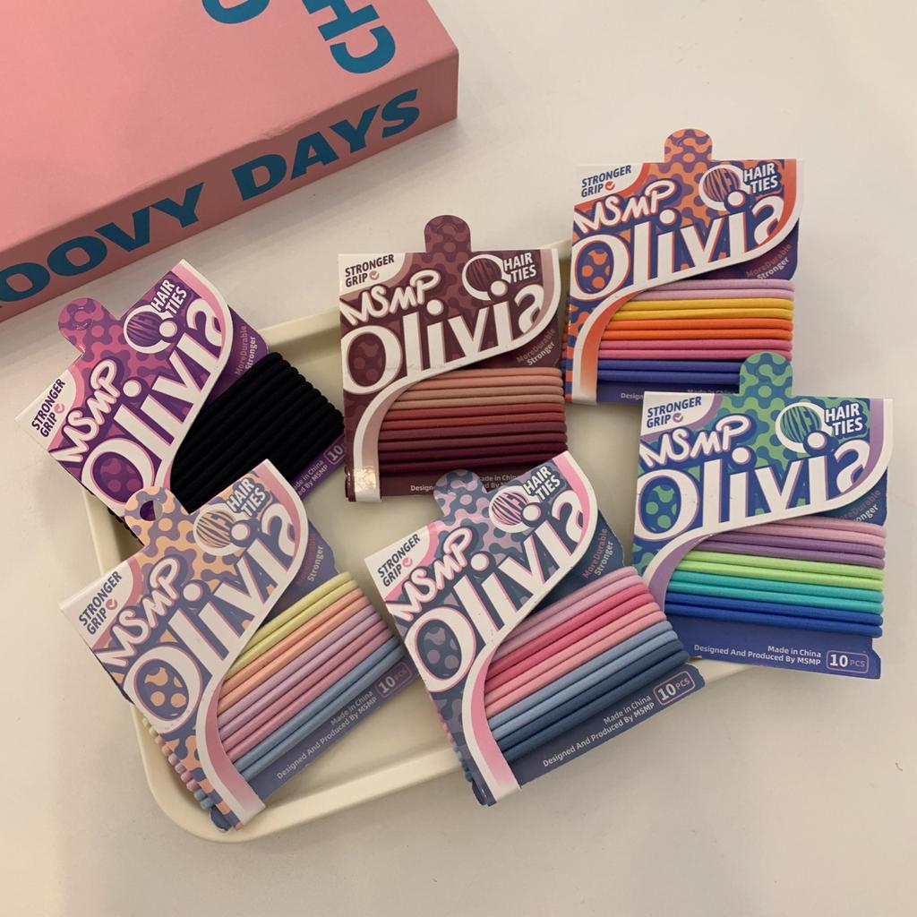 Резинки для волос Candy Color - Мягкие резинки для хвостиков и косичек. Безболезненный захват, подходит для всех типов волос. Унисекс.