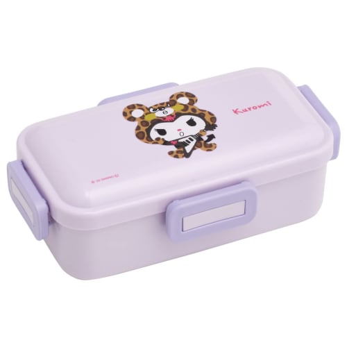 Skater Bento Box Kuromi Headpiece Sanrio 530ml Antibacterial Fluffy Dome Lid for Women Made in Japan PFLB6AG-A