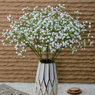 1/3 шт. Белые гипсофилы Искусственные цветы Свадебный DIY Букет Украшение Композиция Пластиковые Искусственные цветы Домашнее украшение
