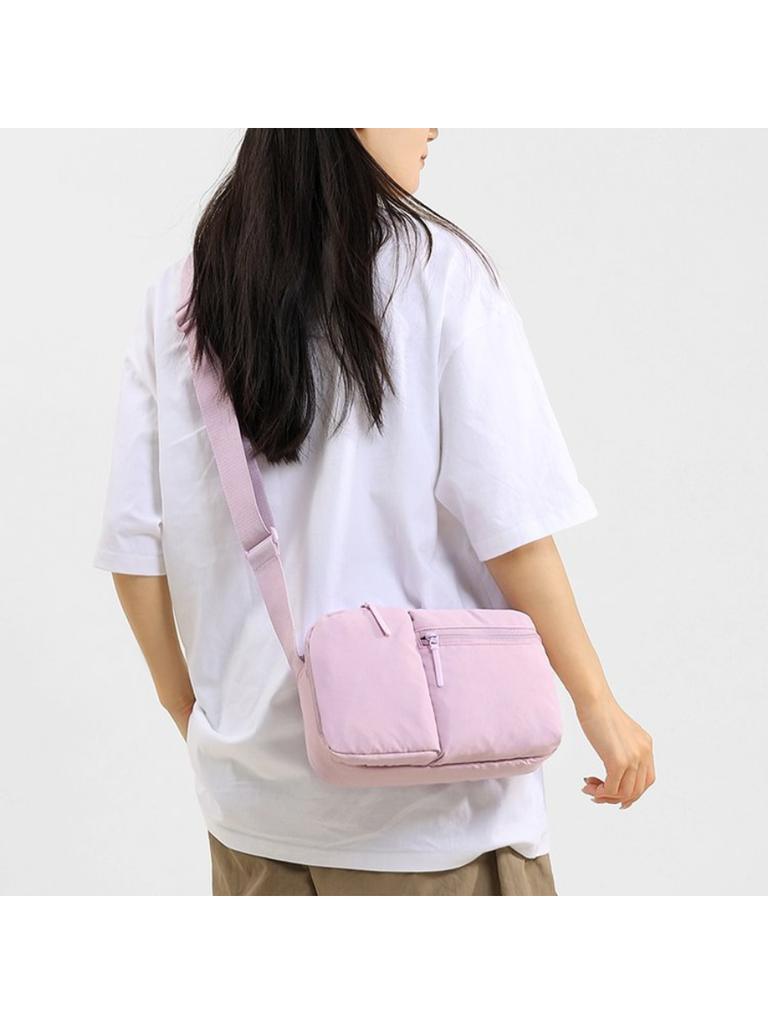 Crossbody Bag Unisex Nylon Multi Compartment Adjustable Strap Daily Commute Travel